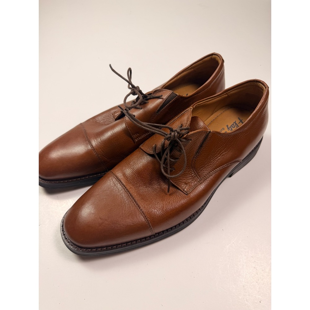 Flag Ltd. Mens 11.5 M Nappa Glove Leather Cap Derby Shoes Brown  Work Formal